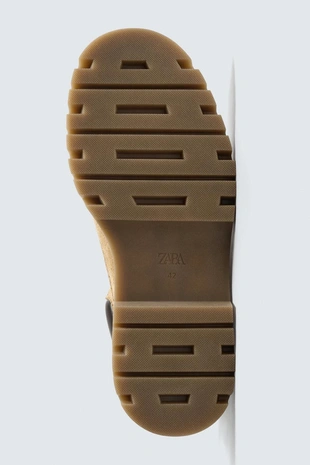 Кожаные ботинки на объемной подошве- Заказать в России