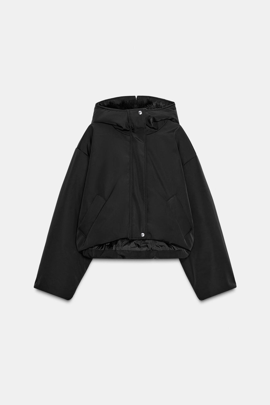 СТЕГАНАЯ ВЕТРОЗАЩИТНАЯ КУРТКА WATER REPELLENT С КАПЮШОНОМ И МЕХОМ