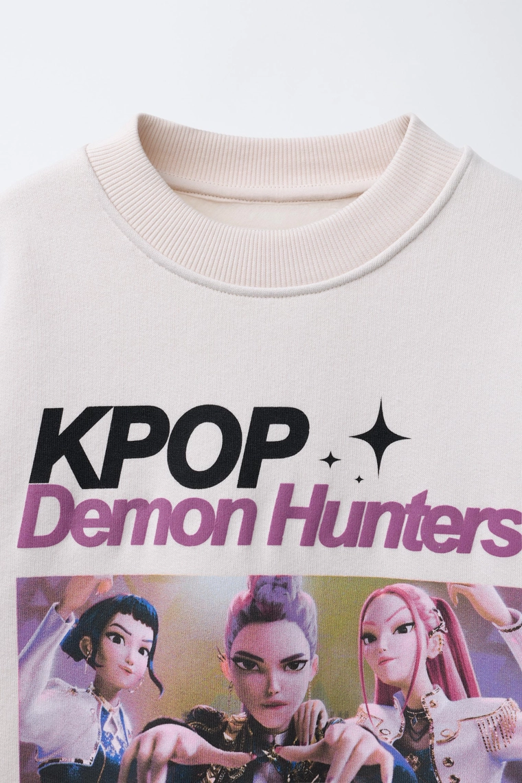 Толстовка с принтом kpop demon hunters™ netflix ©