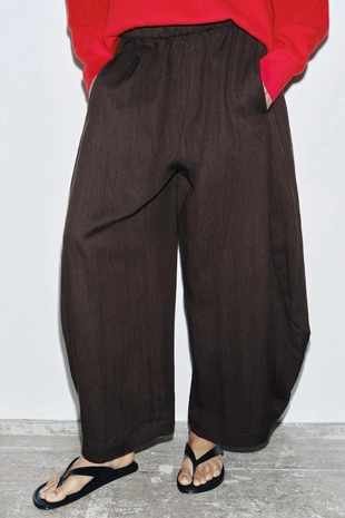 Брюки с объемной текстурой ZW COLLECTION- Заказать в России