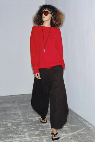 Брюки с объемной текстурой ZW COLLECTION- Заказать в России