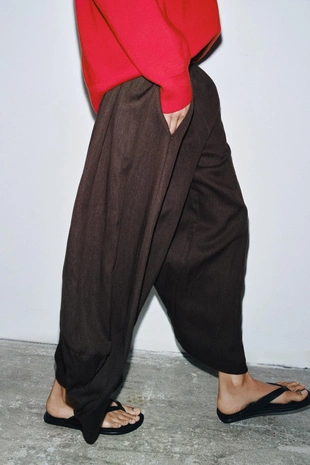 Брюки с объемной текстурой ZW COLLECTION- Заказать в России