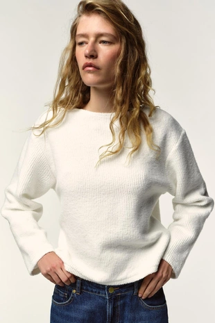 Ecru | 5039/502/712 - Zara Толстовка в деревенском стиле