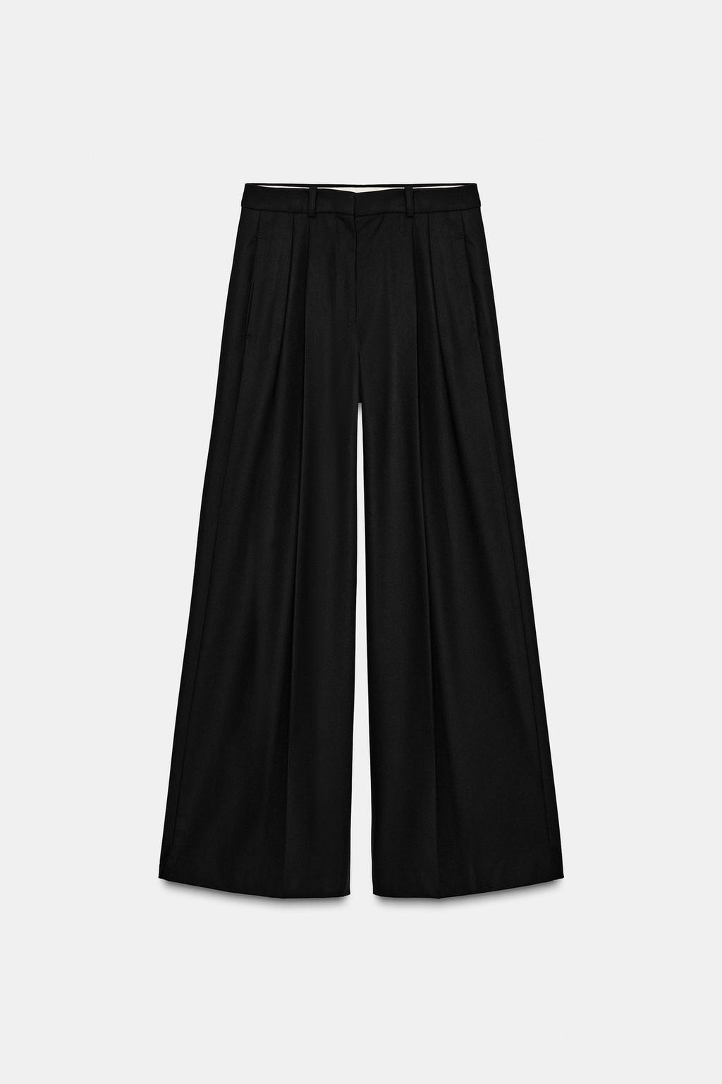 ШИРОКИЕ БРЮКИ С ЗАЩИПАМИ — ZW COLLECTION