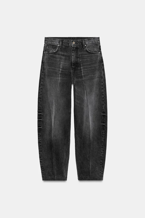 ЗАУЖЕННЫЕ ДЖИНСЫ С ВЫСОКОЙ ПОСАДКОЙ — коллекция Zara «ZW»