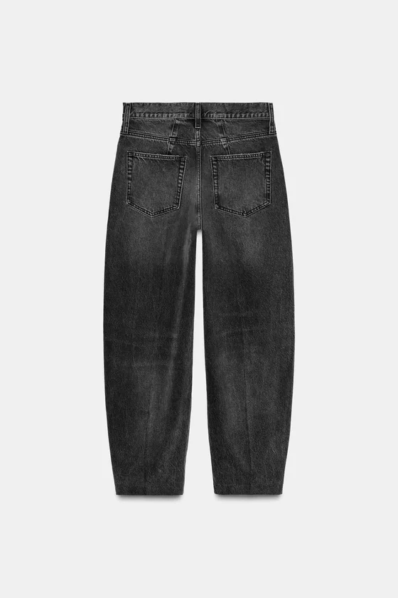 ЗАУЖЕННЫЕ ДЖИНСЫ С ВЫСОКОЙ ПОСАДКОЙ — коллекция Zara «ZW»
