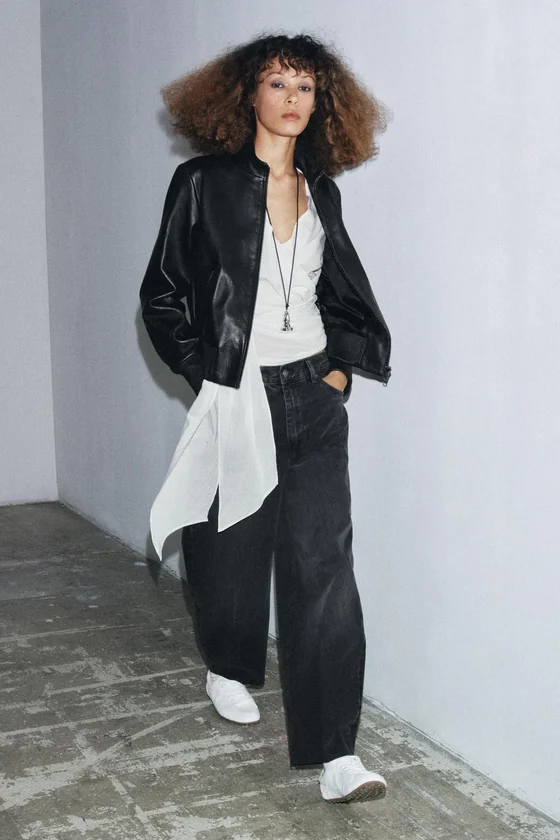 ЗАУЖЕННЫЕ ДЖИНСЫ С ВЫСОКОЙ ПОСАДКОЙ — коллекция Zara «ZW»