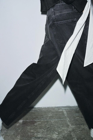 Зауженные джинсы с высокой посадкой — ZW COLLECTION- Заказать в России