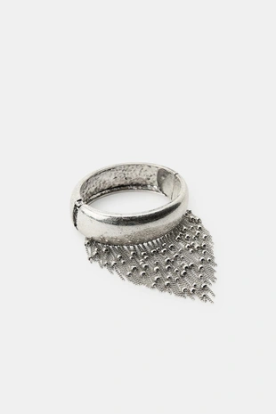 Жесткий браслет с цепочками- Заказать в России