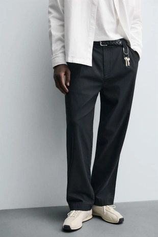 Брюки RELAXED FIT со складками- Заказать в России