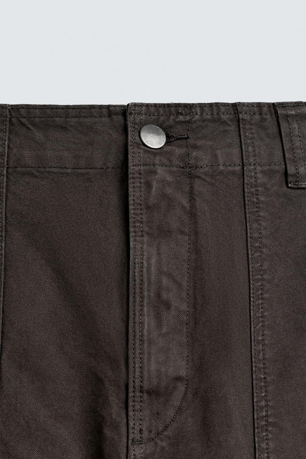 БРЮКИ STRAIGHT FIT С ЭФФЕКТОМ ПОТЕРТОСТИ