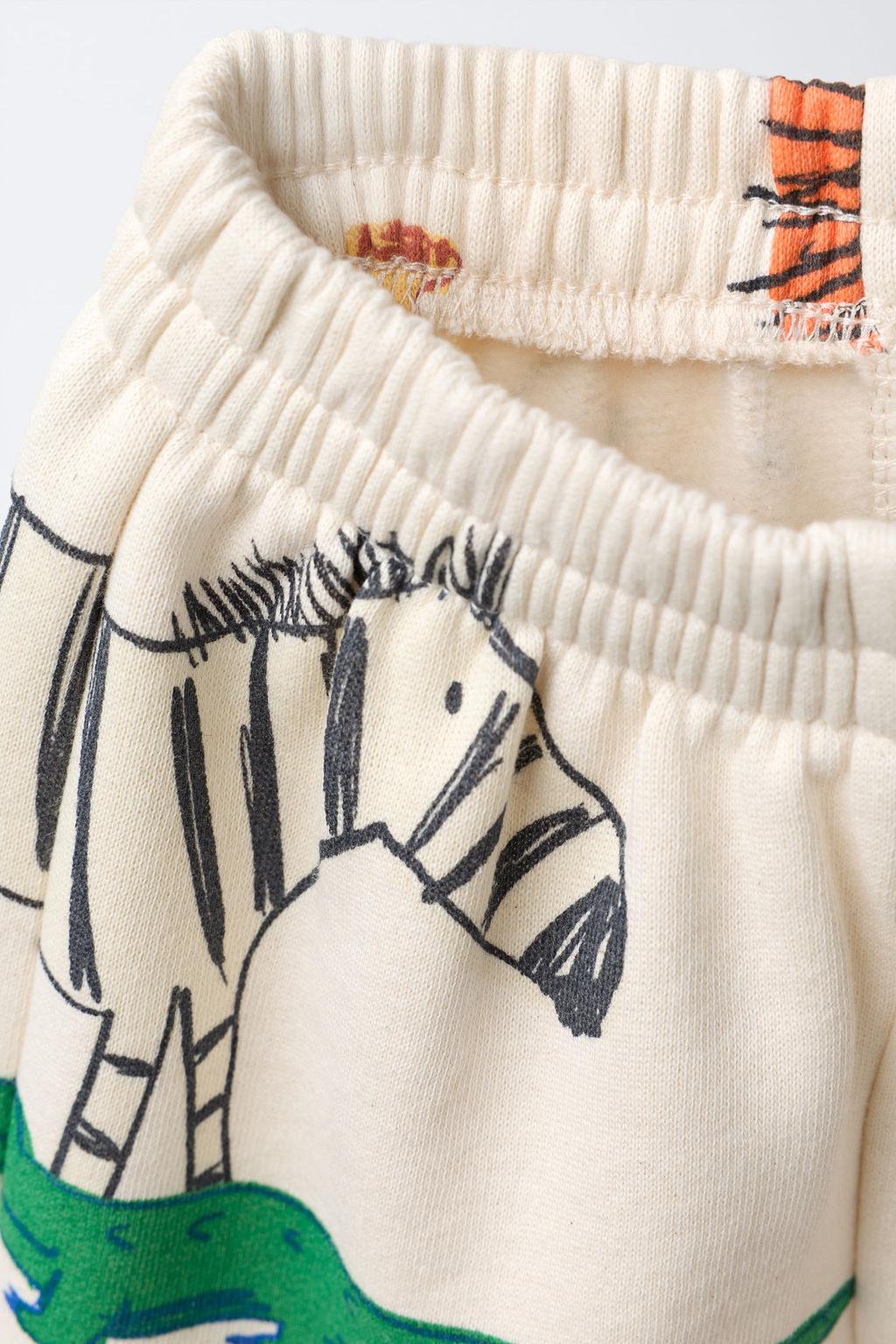 ANIMAL PRINT JOGGING SWEATSHIRT AND JOGGER TROUSERS SET