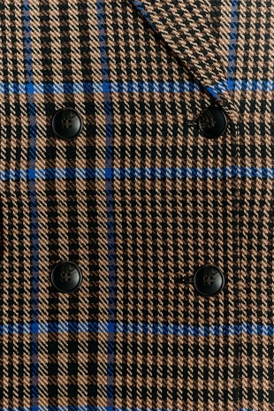 Пальто оверсайз в клетку- Заказать в России