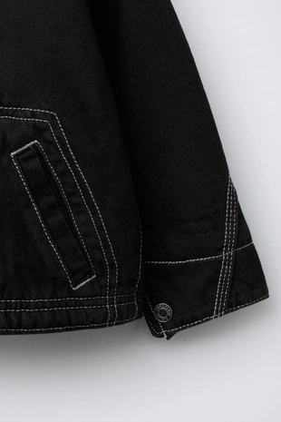 Джинсовая куртка с флисовой подкладкой- Заказать в России