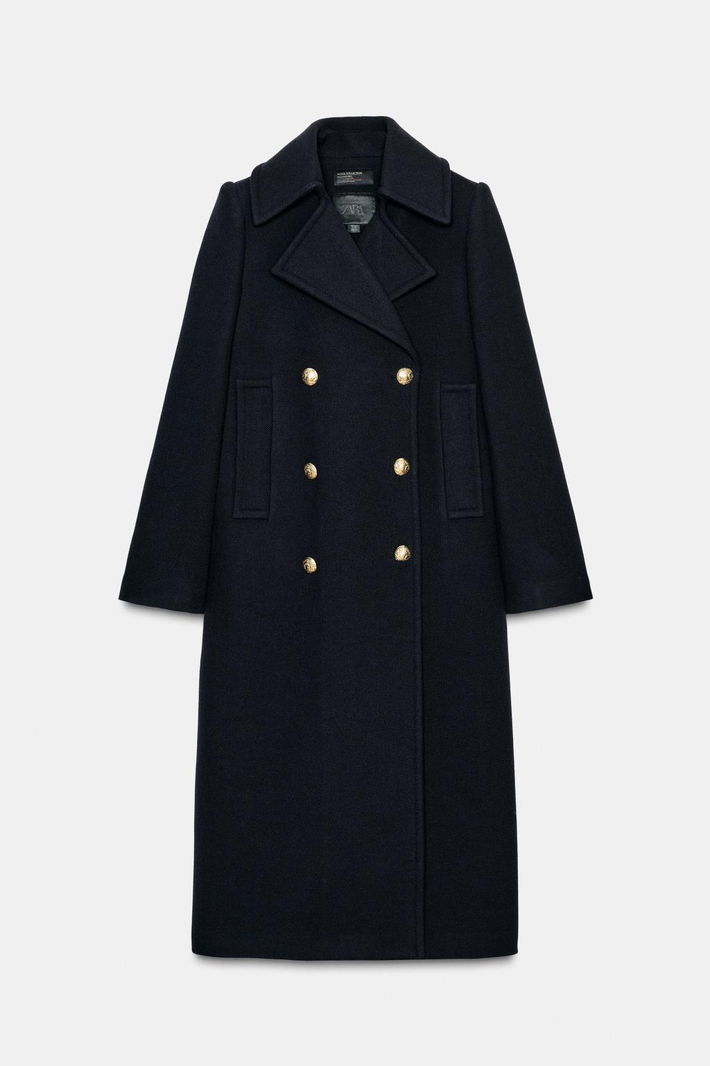 ДЛИННОЕ ПАЛЬТО ИЗ СМЕСОВОЙ ШЕРСТИ — ZW COLLECTION