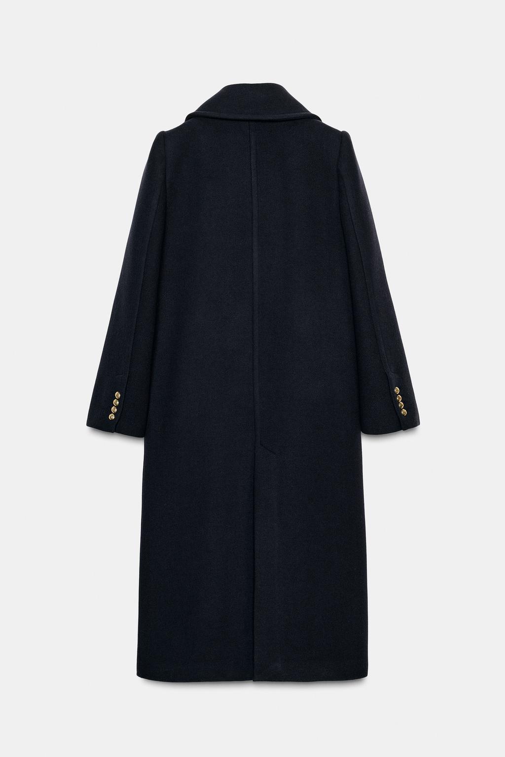 ДЛИННОЕ ПАЛЬТО ИЗ СМЕСОВОЙ ШЕРСТИ — ZW COLLECTION