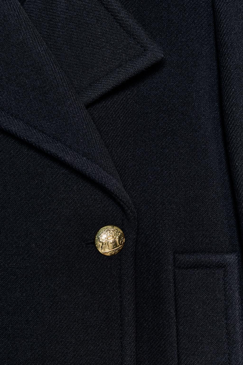 ДЛИННОЕ ПАЛЬТО ИЗ СМЕСОВОЙ ШЕРСТИ — ZW COLLECTION