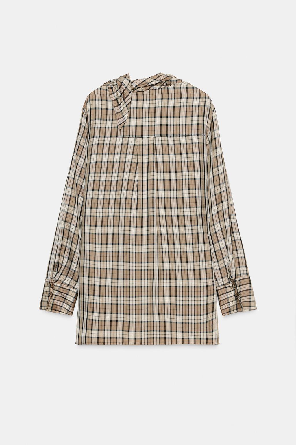 Рубашка в клетку из лимитированной коллекции zw collection