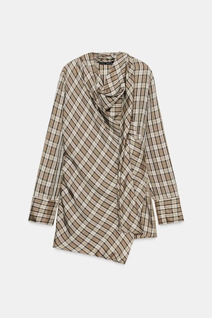 Рубашка в клетку из лимитированной коллекции ZW COLLECTION- Заказать в России