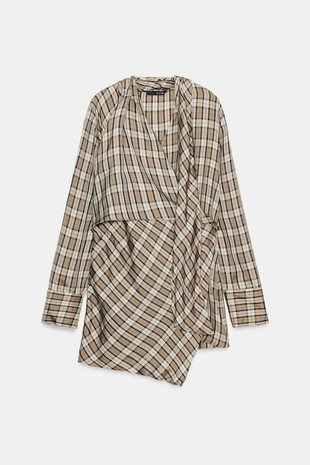 Рубашка в клетку из лимитированной коллекции ZW COLLECTION- Заказать в России