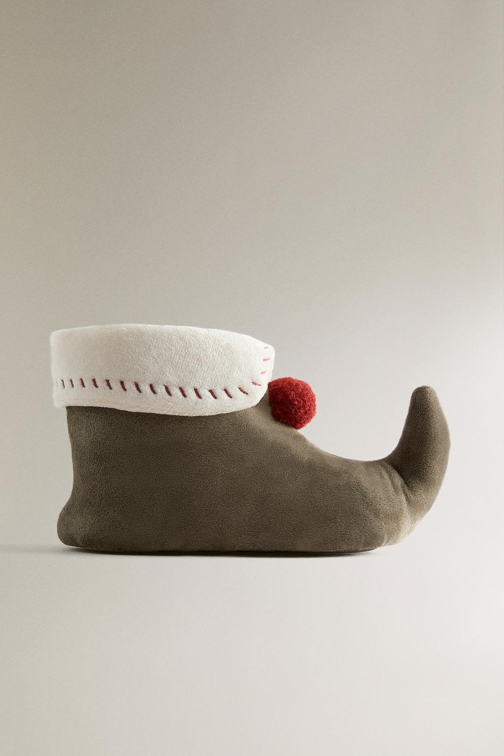 Тапочки для детей в стиле рождественского эльфа