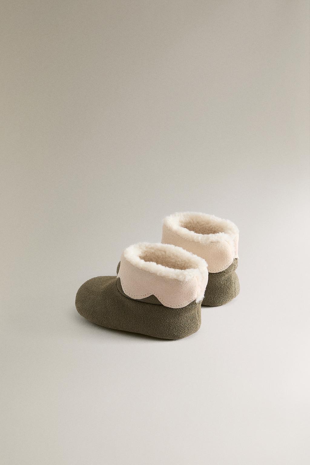 Туфли-ботиночки кожаные для эльфов на рождество