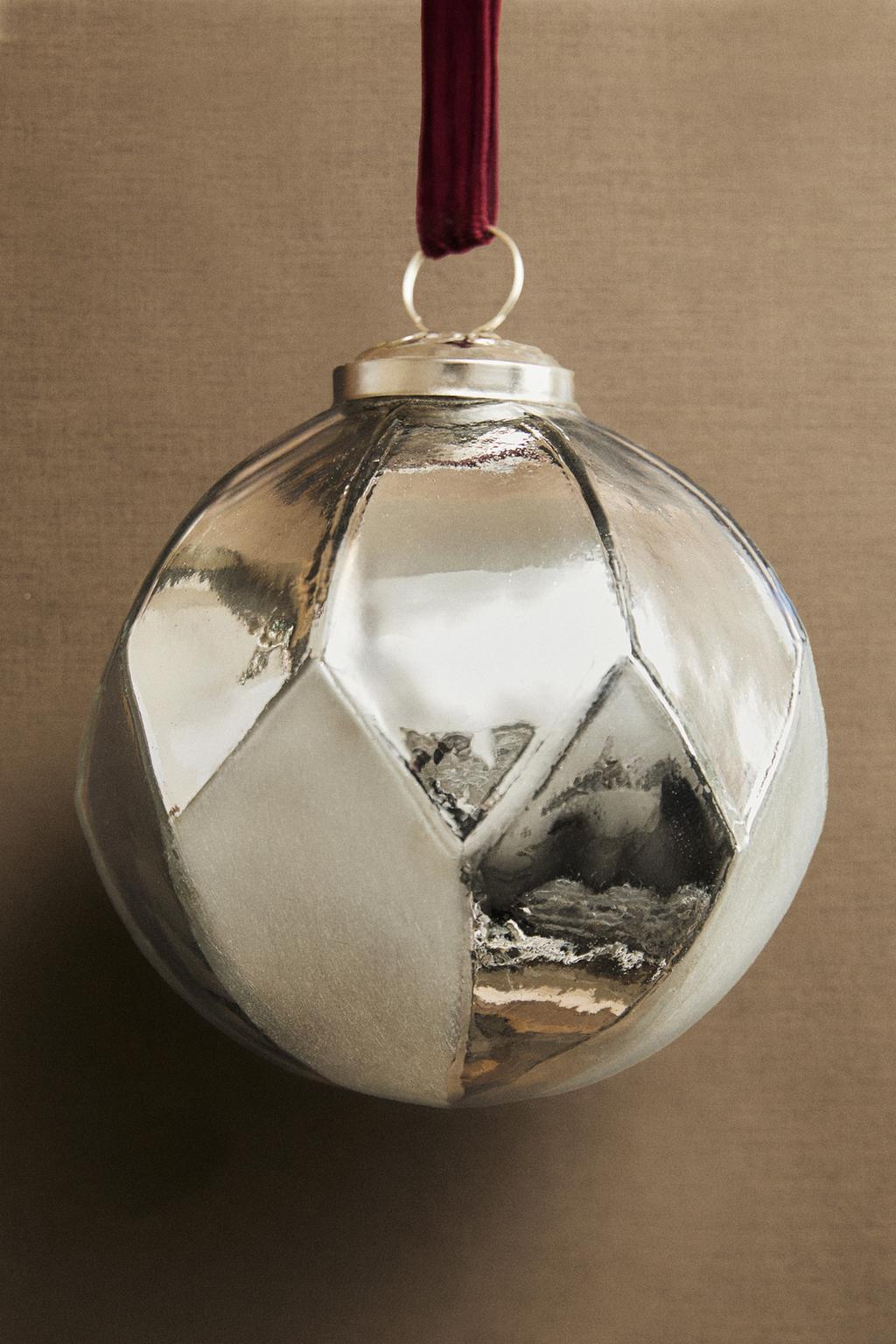 Стеклянный рождественский шар diamond bauble