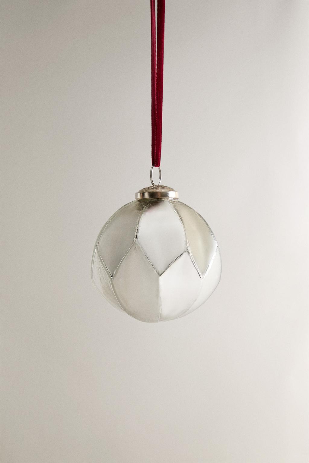 Стеклянный рождественский шар diamond bauble