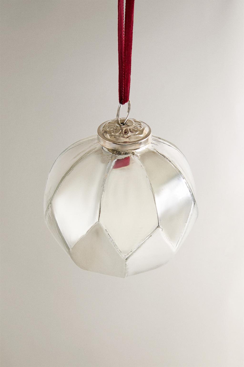 Стеклянный рождественский шар diamond bauble