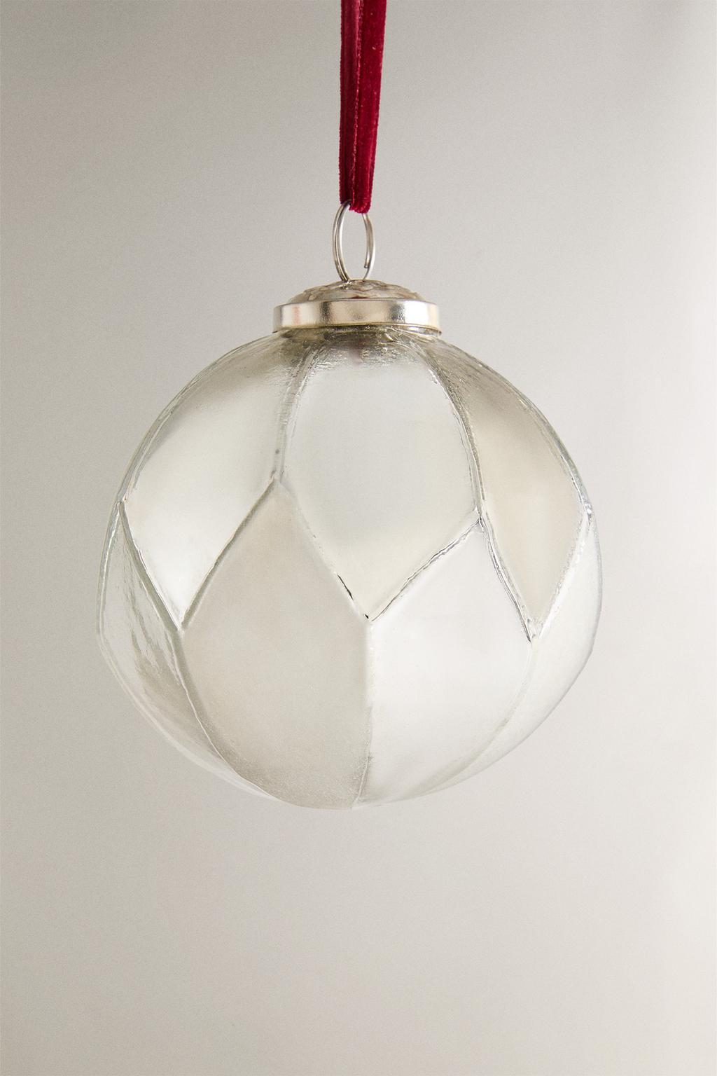 Стеклянный рождественский шар diamond bauble