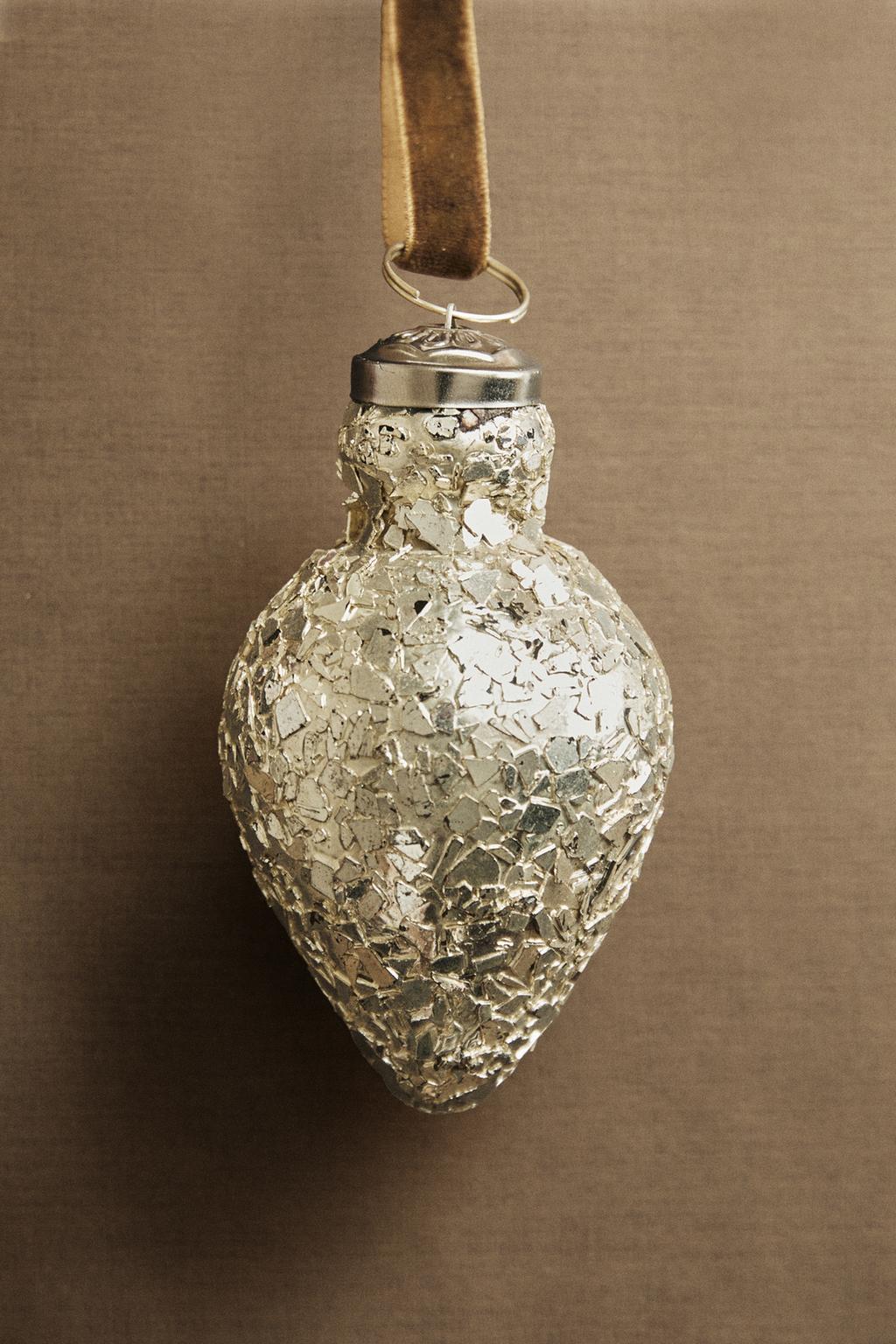 Елочное украшение crackled christmas tree bauble