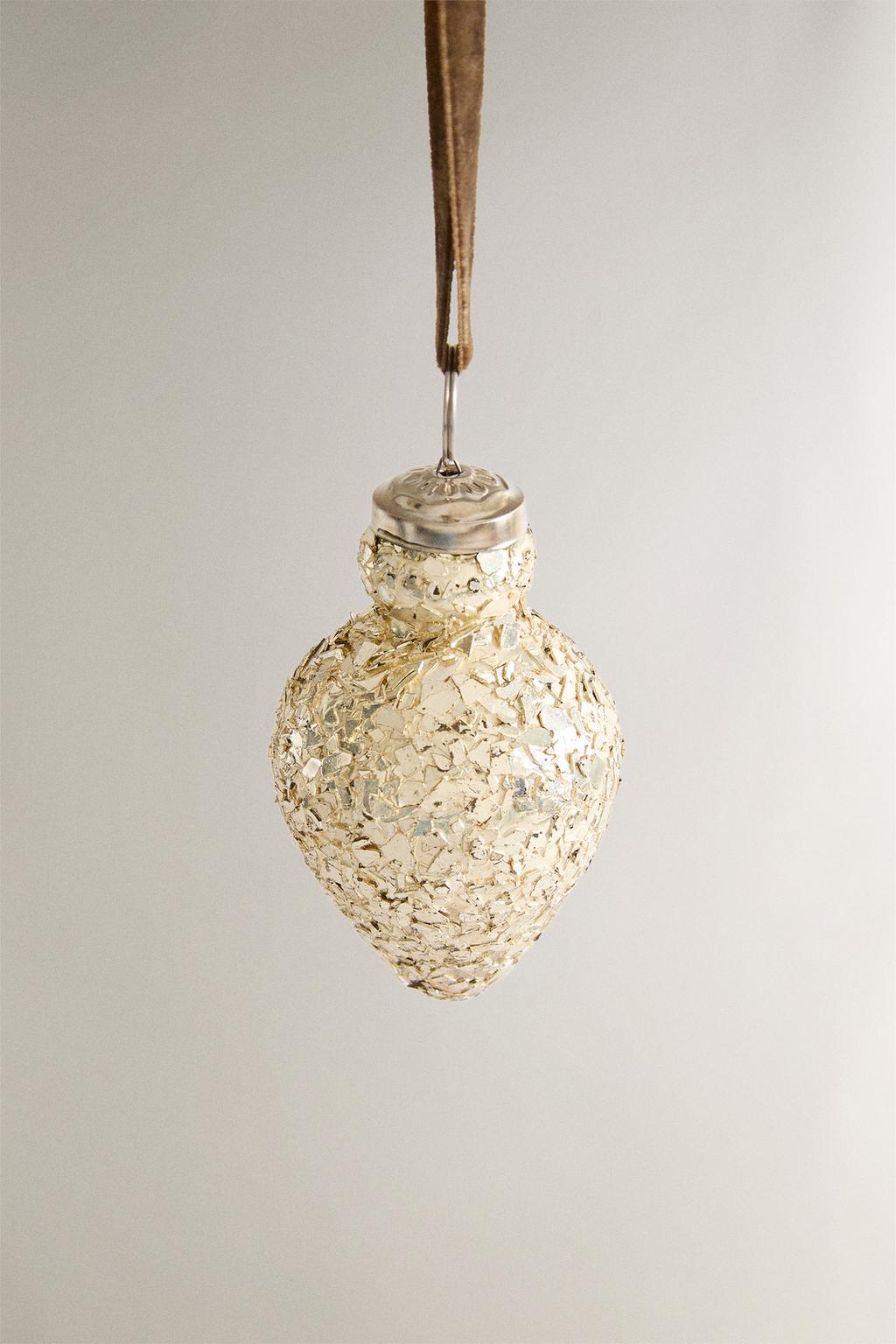 Елочное украшение crackled christmas tree bauble