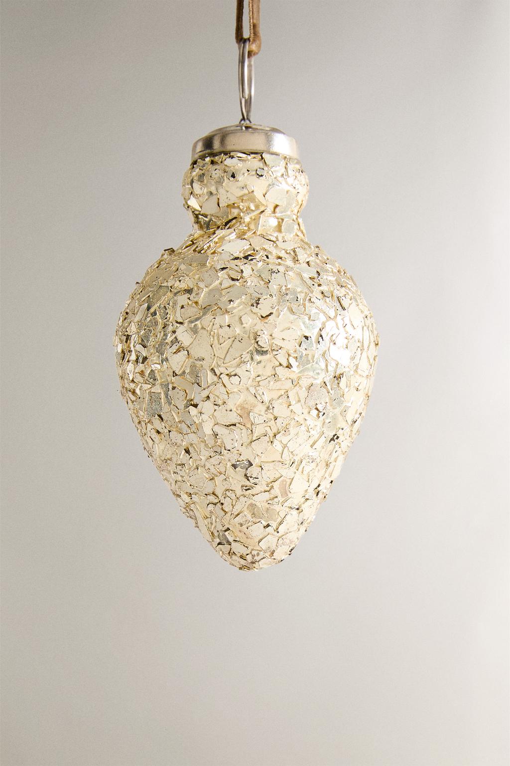 Елочное украшение crackled christmas tree bauble