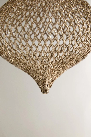 Рождественское украшение для елки из сетчатого материала в форме шара- Заказать в России