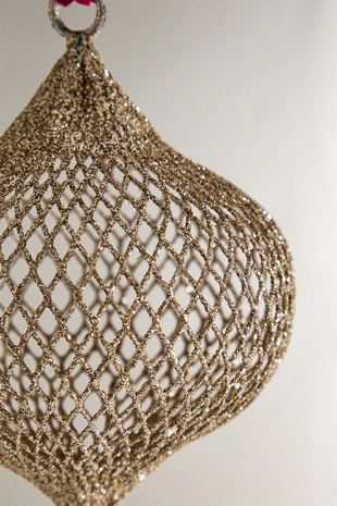 Рождественское украшение для елки из сетчатого материала в форме шара- Заказать в России