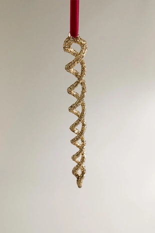 Рождественская гирлянда в виде спирали с блестками- Заказать в России