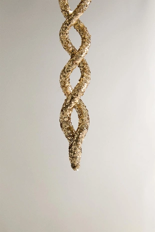 Рождественская гирлянда в виде спирали с блестками- Заказать в России