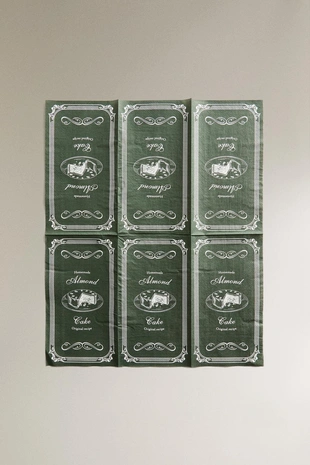 Набор бумажных рождественских салфеток (упаковка из 30 штук)- Заказать в России