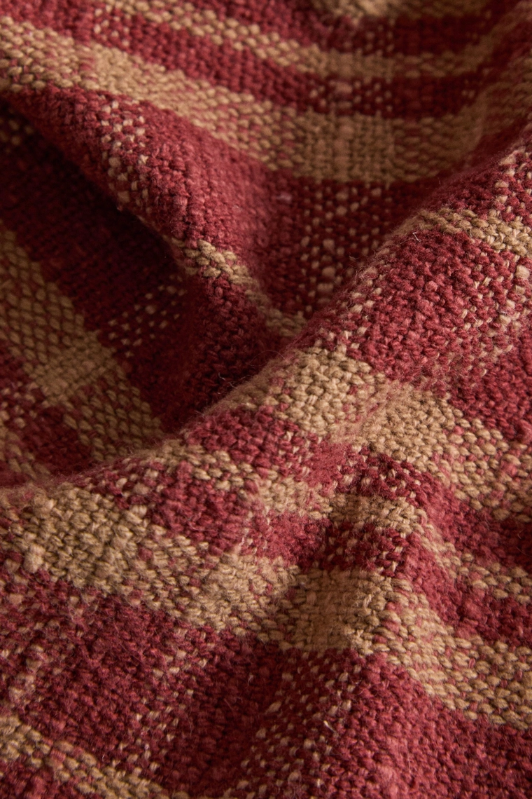 Рождественский столовый скатерть из хлопка с бахромой