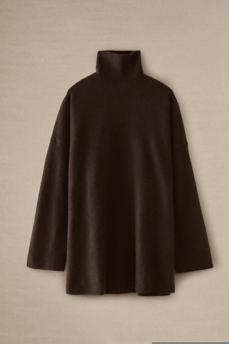 Водолазка из кашемира с высоким воротом