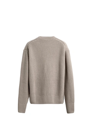 Трикотажный джемпер из хлопка и шерсти