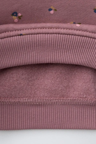 Комплект из толстовки и легинсов с цветочным принтом