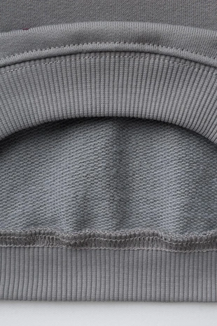 Комплект из толстовки с принтом и легинсов в рубчик