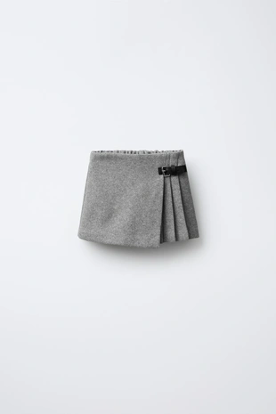 Юбка-шорты с пряжкой- Заказать в России