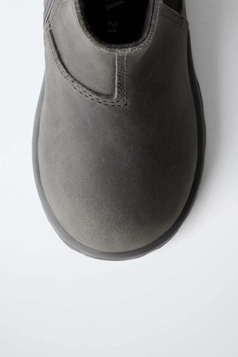 Ботинки из натуральной кожи barefoot