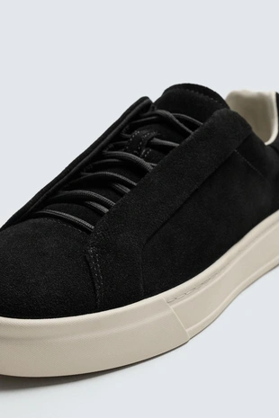 Black | 2296/620/800 - Zara Кожаные кроссовки