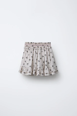 Юбка в клетку с цветочным принтом- Заказать в России