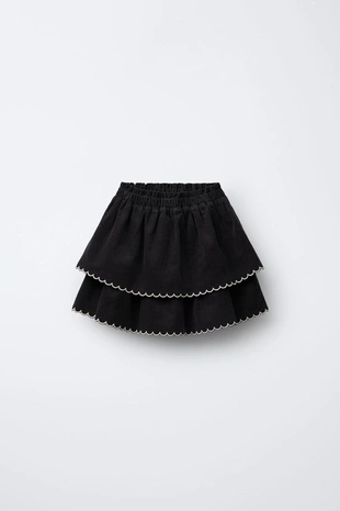 Юбка-шорты из микровельвета- Заказать в России