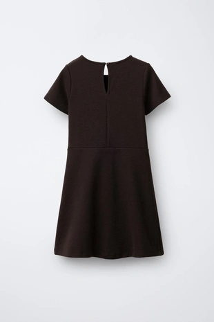 Платье в рубчик с бантами- Заказать в России