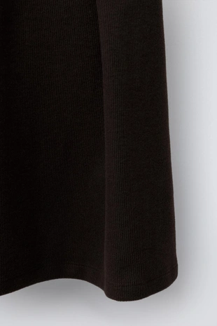 Платье в рубчик с бантами- Заказать в России